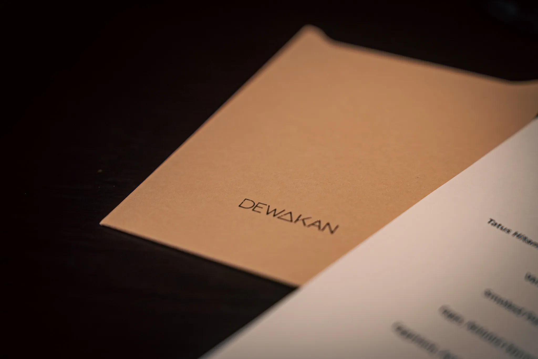 Dewakan Restaurant Menu Folder - Elegant Presentation for a Fine Dining Experience
