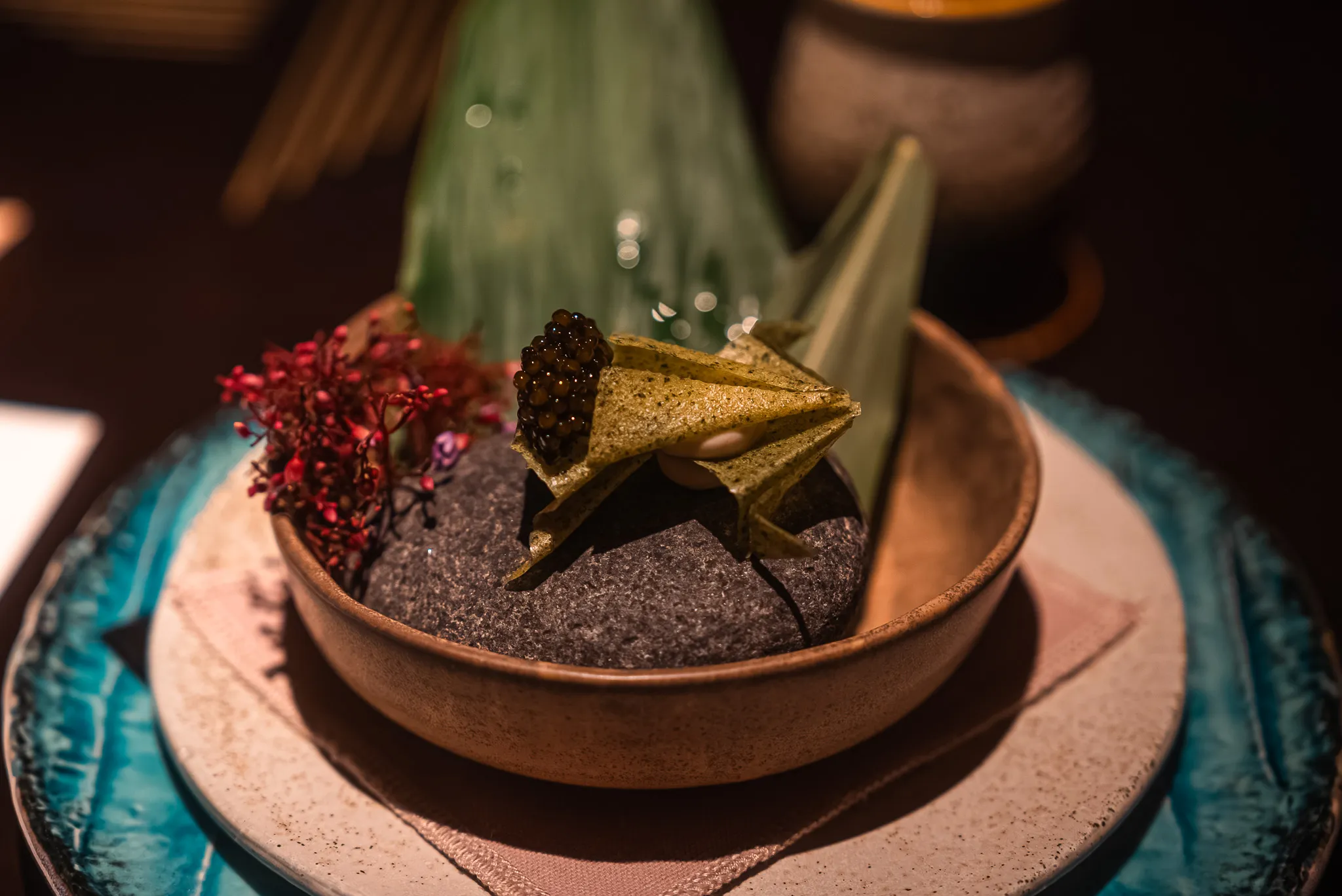 Dewakan's Belinjau & Caviar - Artfully Plated Modern Malaysian Cuisin