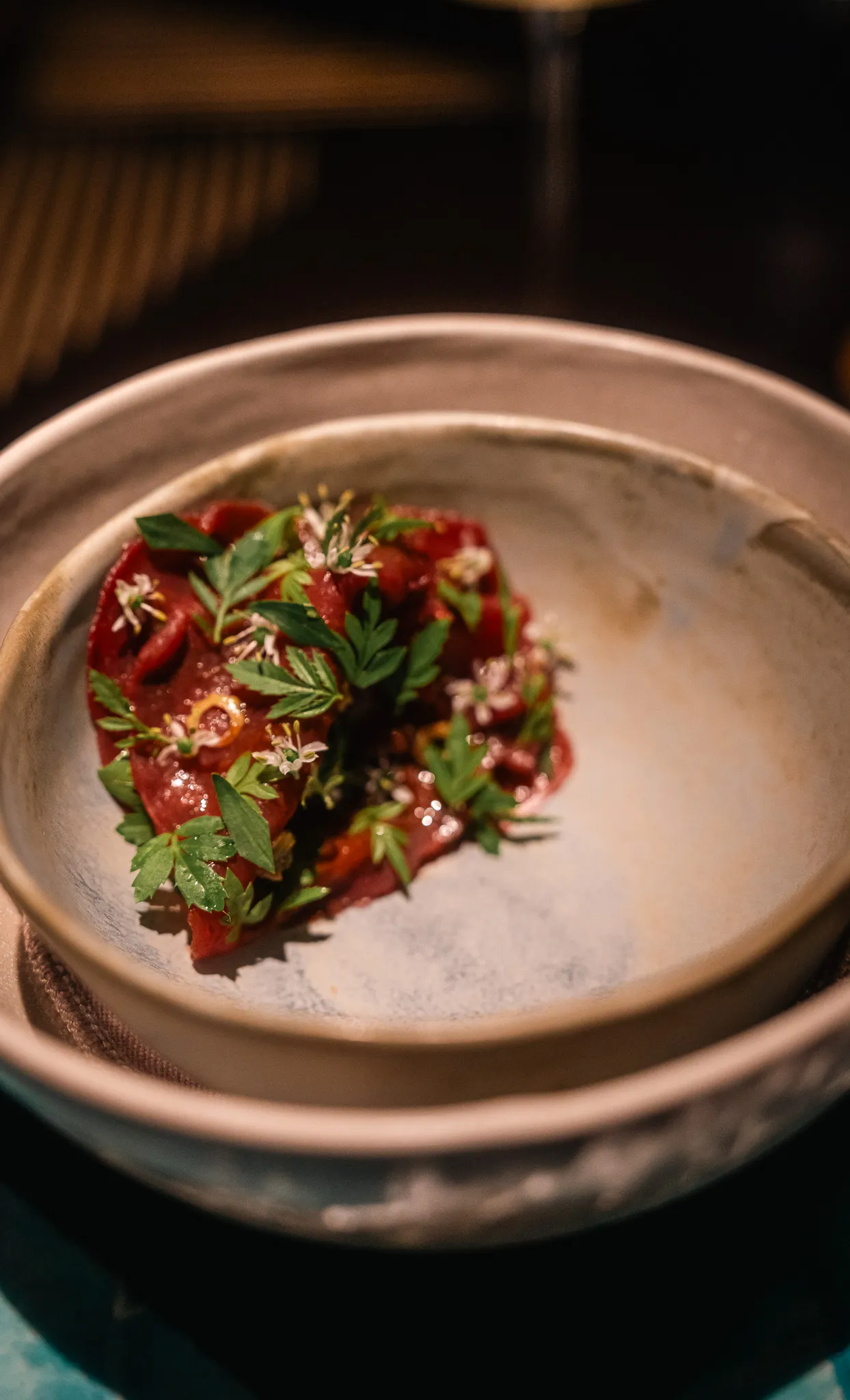 Dewakan's Venison Dish - Artfully Presented Modern Malaysian Cuisine