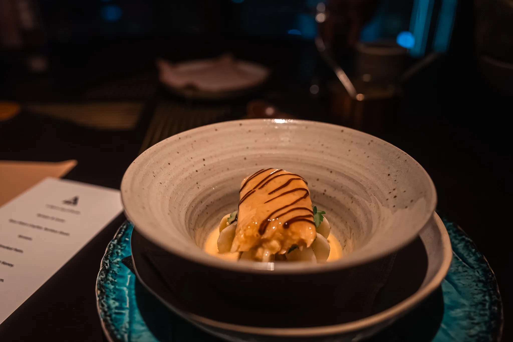 Dewakan's Smoked Patin - Artfully Plated Modern Malaysian Fish Dish