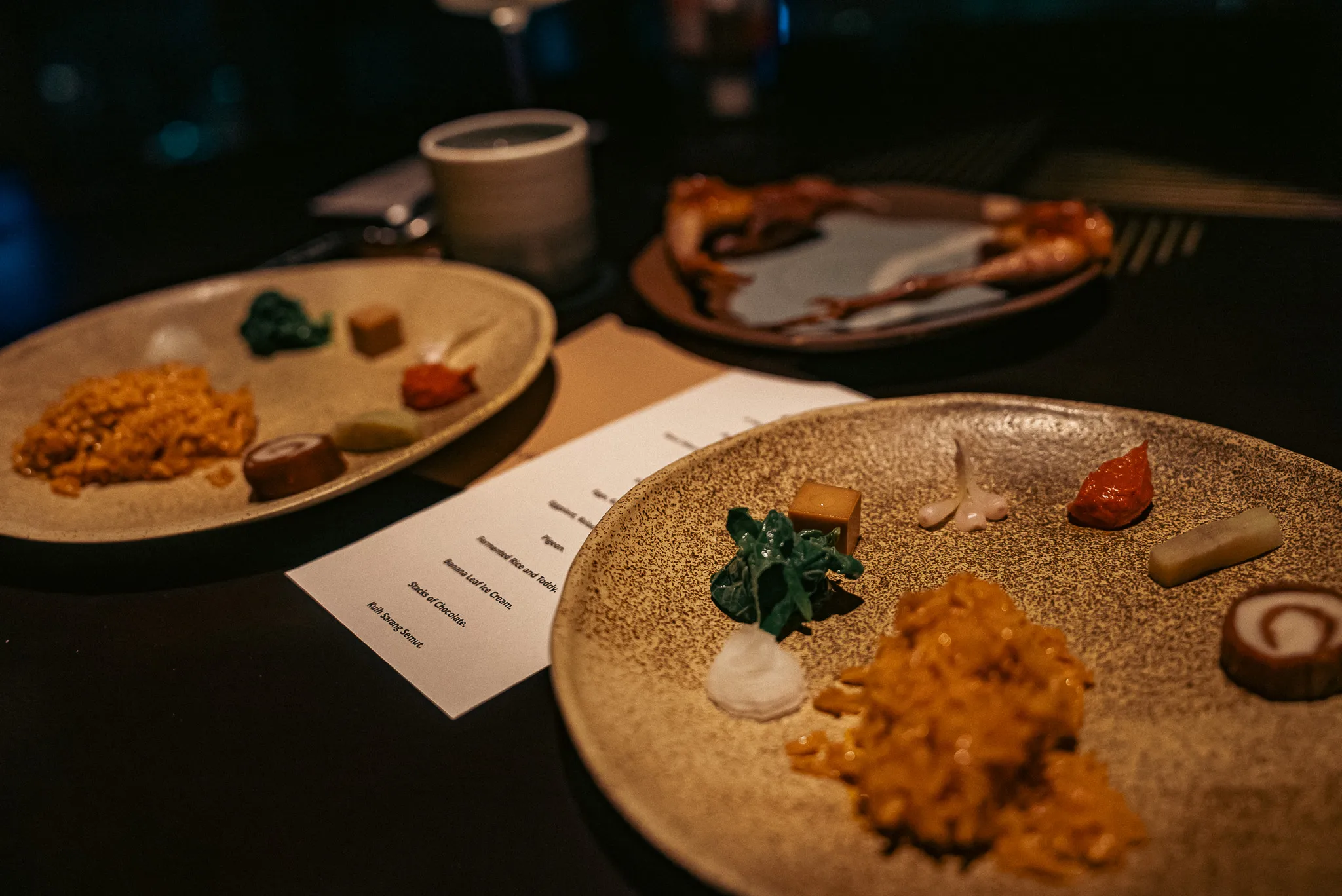 Side Dishes Accompanying Dewakan's Pigeon Course - A Symphony of Flavors