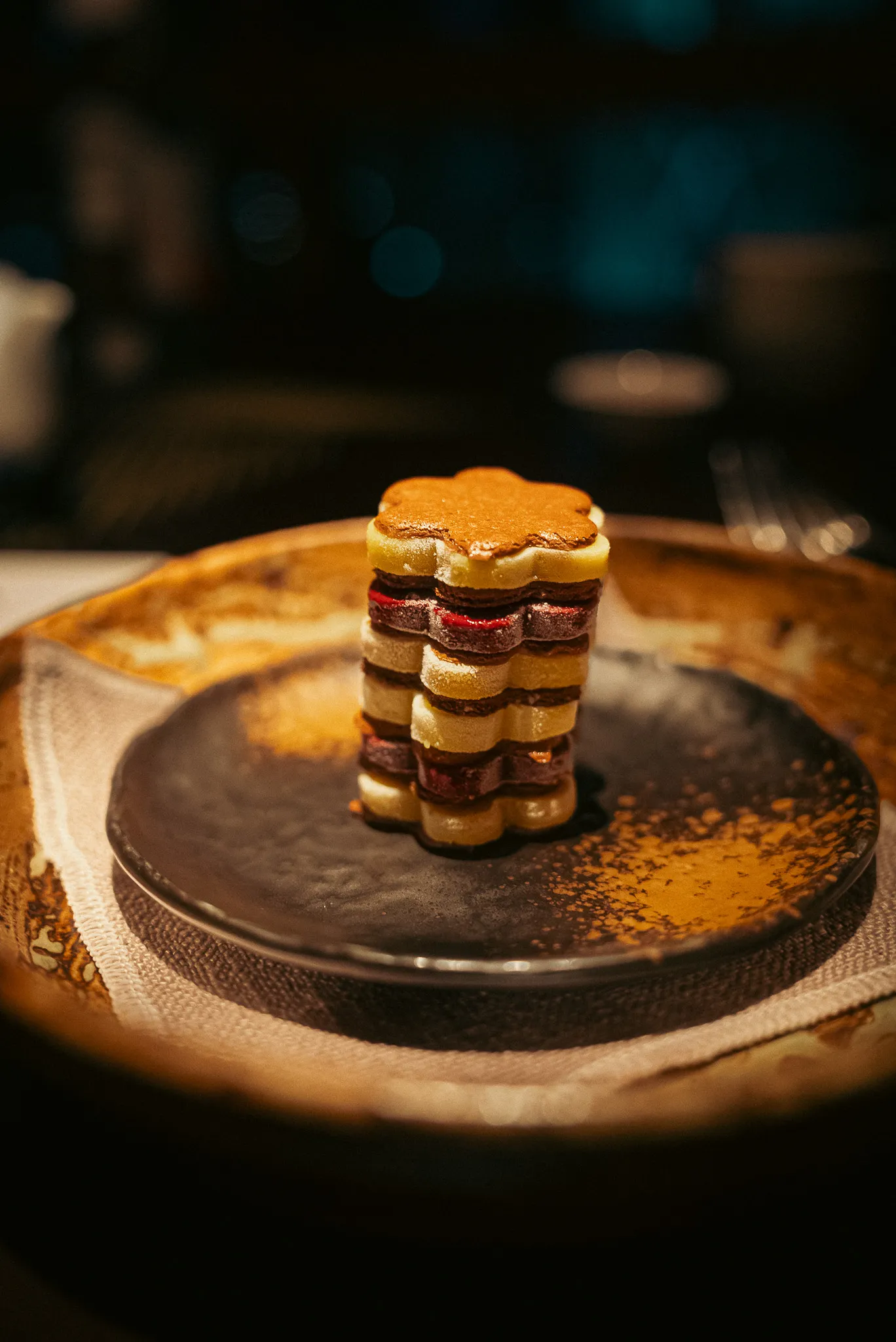 Dewakan's Stacks of Chocolate - A Visually Striking and Texturally Diverse Dessert