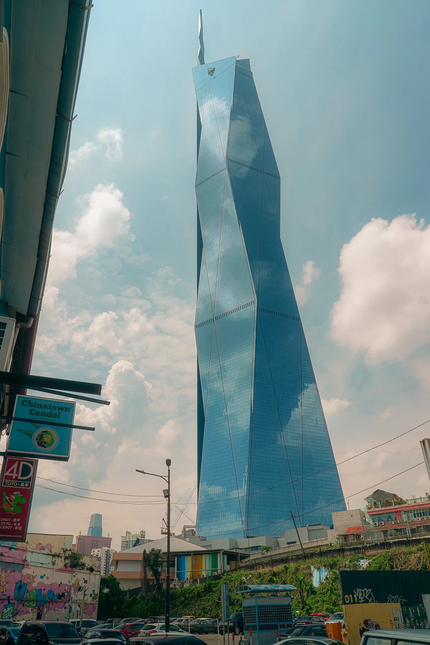 View of Merdeka 118 skyscraper from Jalan Sultan, Kuala Lumpur